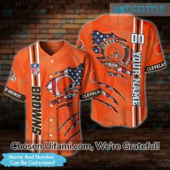 Cleveland Browns Baseball Jersey Custom Surprising Cleveland Browns Gifts For Him