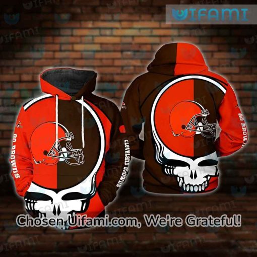 Cleveland Browns Hoodie Womens 3D Best Grateful Dead Browns Gift