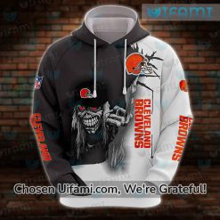 Cleveland Browns Hoodie Womens 3D Important Eddie The Head Browns Gift