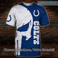 Colts Big And Tall Apparel 3D Spectacular Punisher Skull Indianapolis Colts Gift