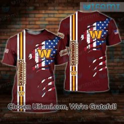 Commanders Shirt 3D Secret USA Flag Washington Commanders Gifts