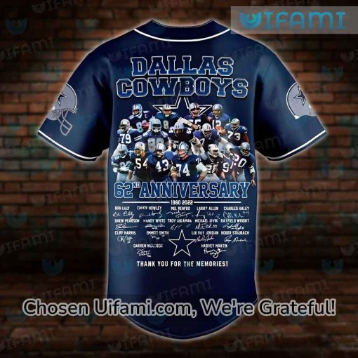 Cowboys Baseball Jersey 62nd Anniversary Dallas Cowboys Gift