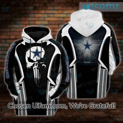 Cowboys Hoodie 3D Playful Punisher Skull Dallas Cowboys Gift Ideas For Him