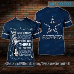 Cowboys Tshirt 3D Comfortable The Cat In The Hat Dallas Cowboy Gifts For Her