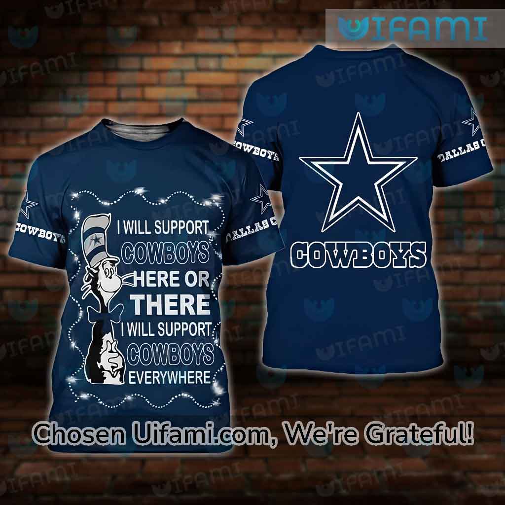 Cowboys Tshirt 3D Comfortable The Cat In The Hat Dallas Cowboy