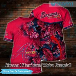 Custom Atlanta Braves Womens Shirt 3D Inexpensive Gifts For Braves Fans