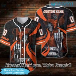 Custom Bengals Baseball Jersey Grim Reaper Cincinnati Bengals Gift Ideas