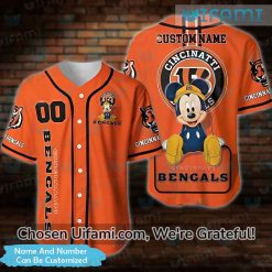 Custom Bengals Baseball Jersey Mickey Greatest Gifts For Bengals Fans