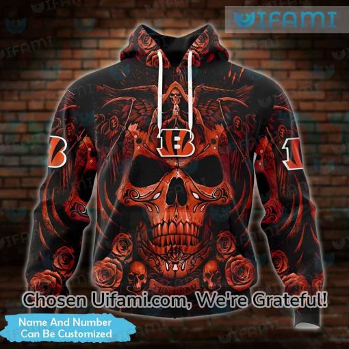 Custom Bengals Hoodie 3D Secret Grim Reaper Cincinnati Bengals Gift