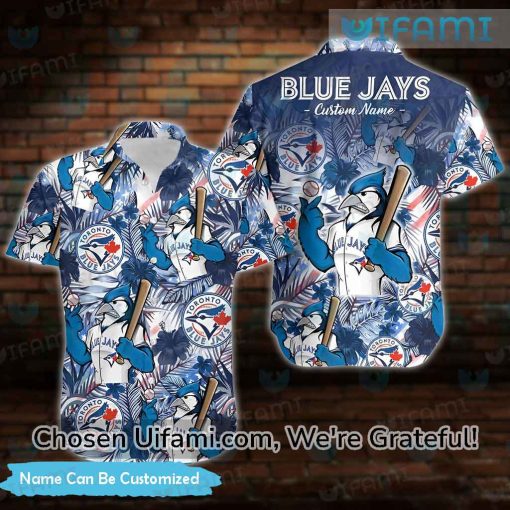 Custom Blue Jays Hawaiian Shirt Exciting Toronto Blue Jays Gift