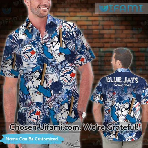 Custom Blue Jays Hawaiian Shirt Exciting Toronto Blue Jays Gift