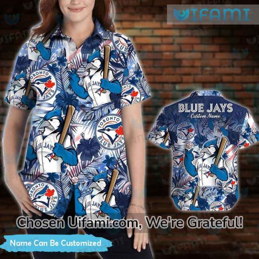 Custom Blue Jays Hawaiian Shirt Exciting Toronto Blue Jays Gift
