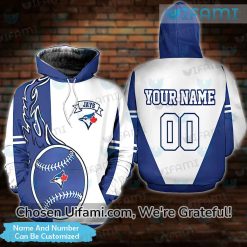 Custom Blue Jays Hoodie Youth 3D Toronto Blue Jays Gift
