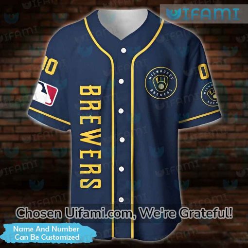 Custom Brewers Baseball Jersey Tempting Milwaukee Brewers Gift