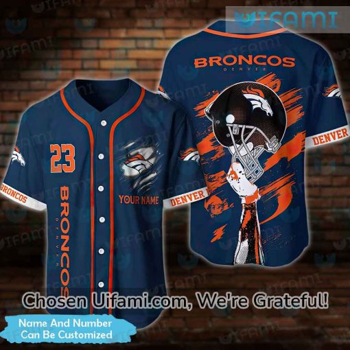 Custom Broncos Baseball Jersey Eye-opening Denver Broncos Gifts For Him