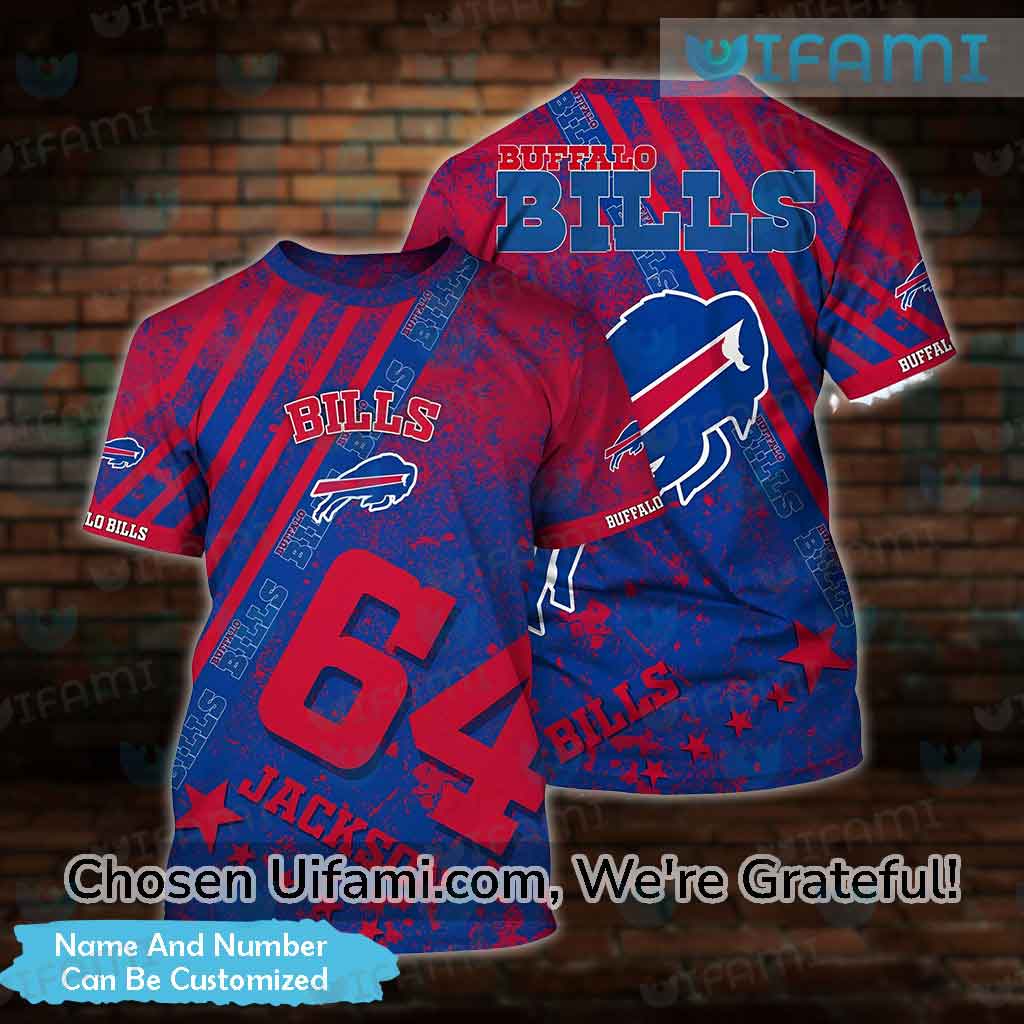 Buffalo Bills Hoodie Mens 3D Captivating USA Flag Buffalo Bills