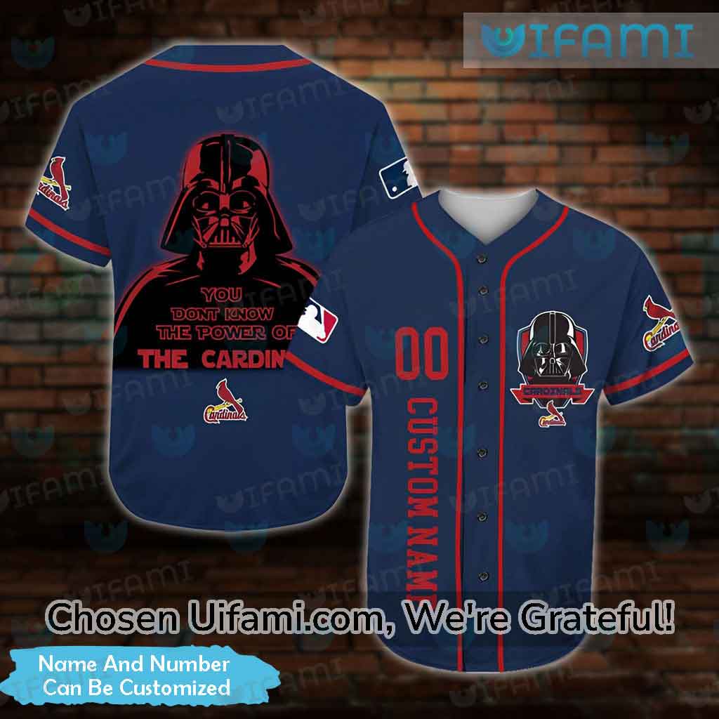 Custom Cardinals Baseball Jersey Darth Vader Unique St Louis Cardinals Gifts  - Personalized Gifts: Family, Sports, Occasions, Trending