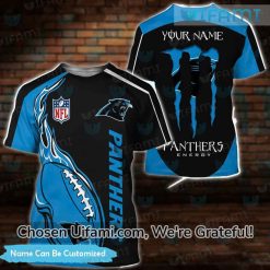 Custom Carolina Panthers T-Shirt Womens 3D Latest Carolina Panthers Fathers Day Gifts