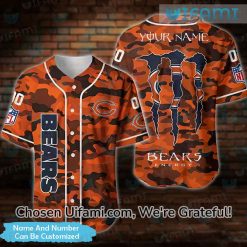 Custom Chicago Bears Baseball Jersey Camo Awesome Chicago Bears Gifts For Him
