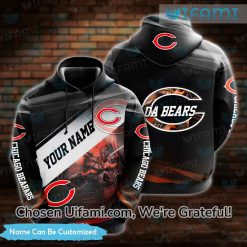 Custom Chicago Bears Black Hoodie 3D Charming Gifts For Bears Fans