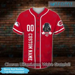 Custom Cincinnati Baseball Jersey Promising Darth Vader Cincinnati Reds Gift 2