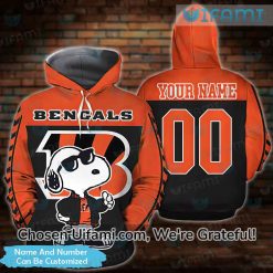 Custom Cincinnati Bengals Hoodie Mens 3D Bold Snoopy Gifts For Bengals Fans
