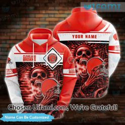 Custom Cleveland Browns Hoodie 3D Pharaoh Skull Cleveland Browns Gift