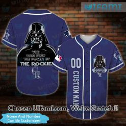 Custom Colorado Baseball Jersey Surprising Darth Vader Colorado Rockies Gifts