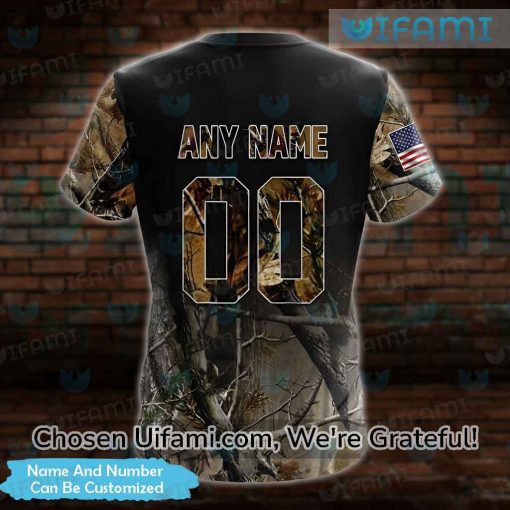 Custom Colorado Rockies T-Shirts Mens 3D Hunting Camo USA Flag Rockies Gift