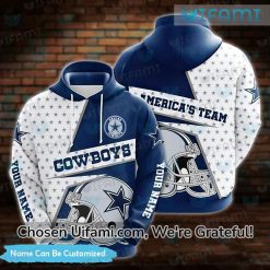 Custom Cowboys Jersey Hoodie 3D Jaw-dropping Dallas Cowboys Gifts For Dad