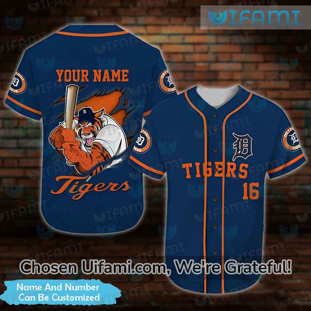 Custom Tigers Baseball Jersey Fascinating Detroit Tigers Gift - Personalized  Gifts: Family, Sports, Occasions, Trending