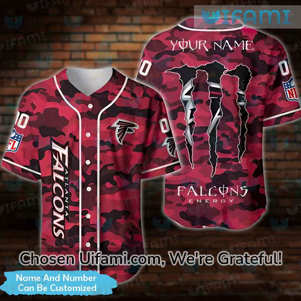 Custom Falcons Baseball Jersey Camo Atlanta Falcons Gift Ideas -  Personalized Gifts: Family, Sports, Occasions, Trending