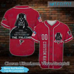 Custom Falcons Baseball Jersey Darth Vader The Power Of The Atlanta Falcons Gift