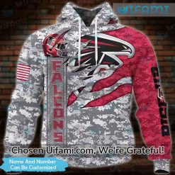 Custom Falcons Military Hoodie 3D Discount Camo Atlanta Falcons Gift