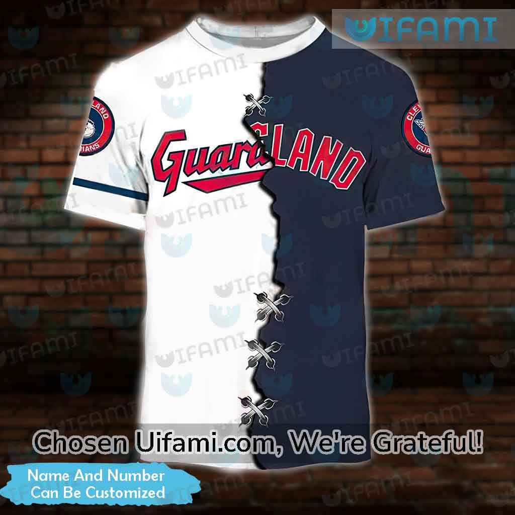 Cleveland Guardians MLB Custom Number And Name 3D T Shirt Gift For