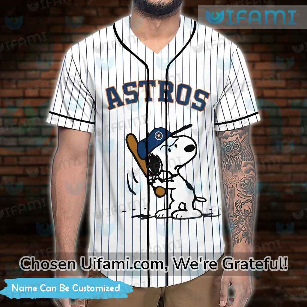 Custom Houston Astros Jersey Snoopy Houston Astros Gift Ideas - Personalized  Gifts: Family, Sports, Occasions, Trending