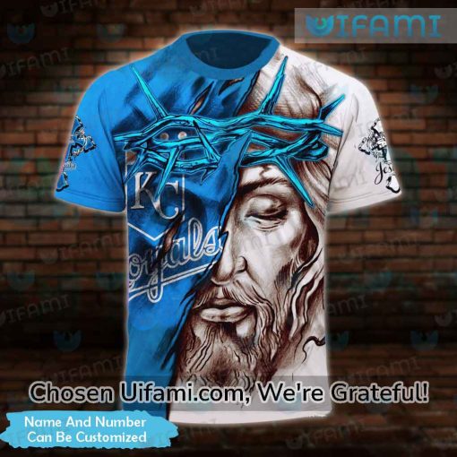 Custom KC Royals Mens Shirts 3D Jesus Christ Kansas City Royals Gift