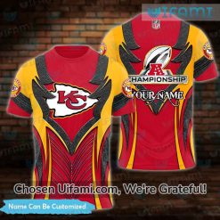 Custom Kansas City Chiefs T-Shirt 3D Popular Championship Chiefs Gifts For Him