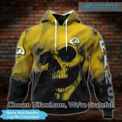 Custom Los Angeles Rams Hoodie 3D Best selling Skull LA Rams Gift 1