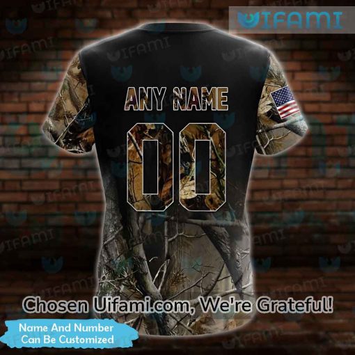 Custom MLB Angels Shirt 3D Hunting Camo USA Flag Los Angeles Angels Gift