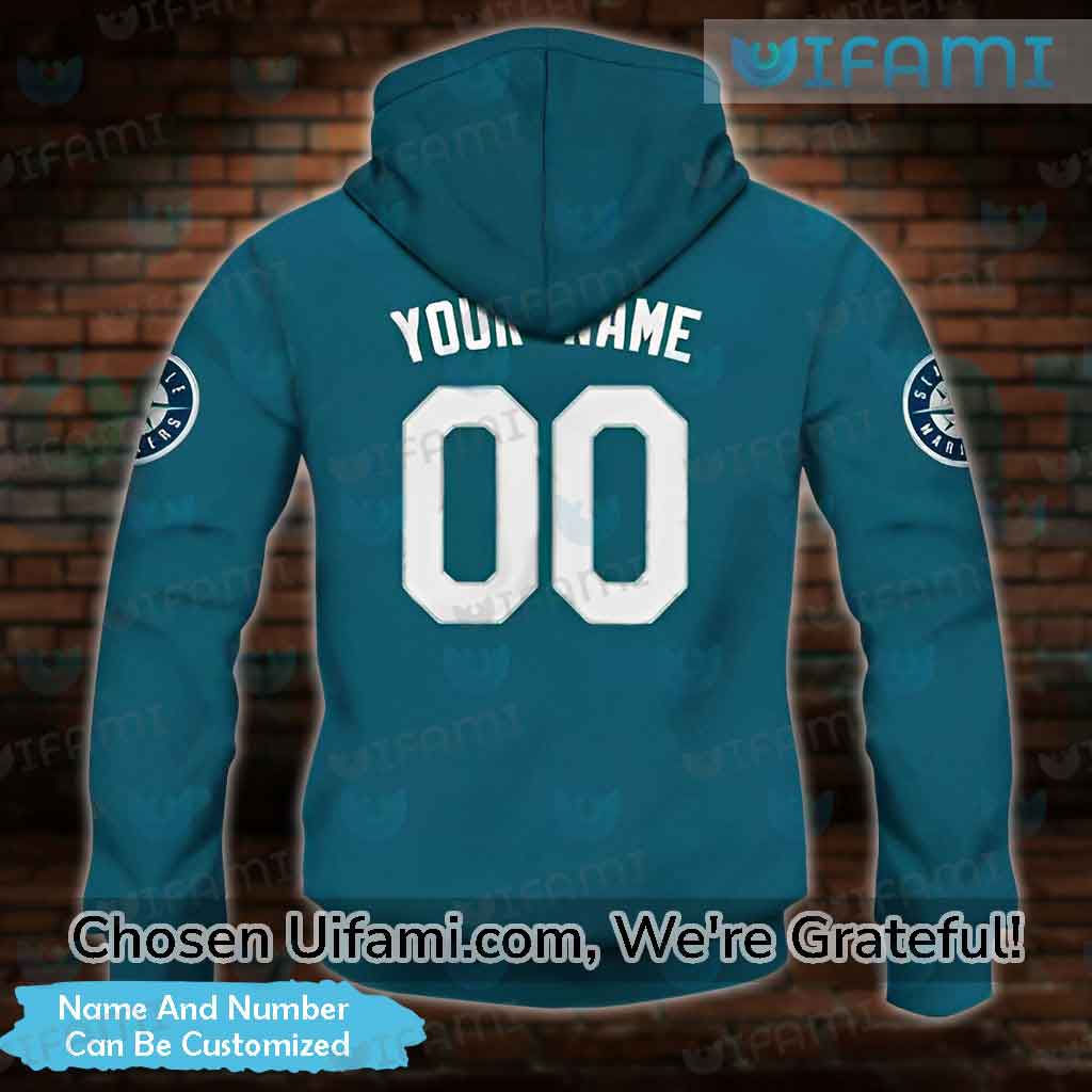 Seattle Mariners MLB Custom Number And Name 3D Hoodie For Men And