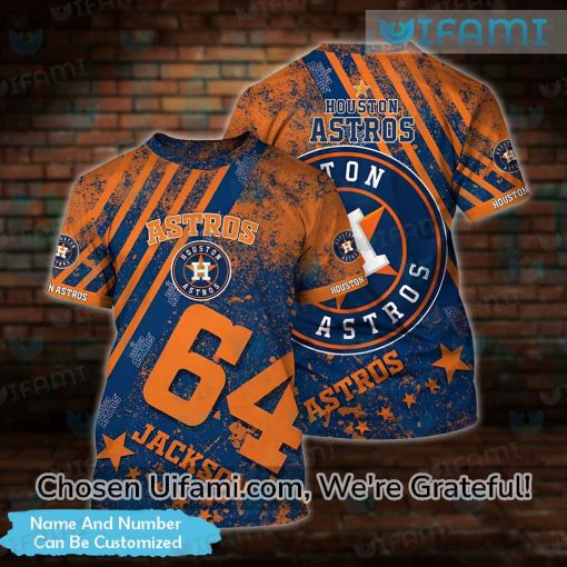 Custom Men Astros Shirt 3D Cool Houston Astros Gift