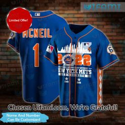 Custom Men Mets Jersey Exclusive 2022 NL East Lets Go Mets NY Mets Gift