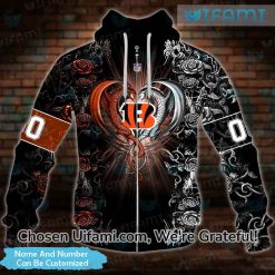 Custom Mens Bengals Hoodies 3D Dragon Cincinnati Bengals Gift 3