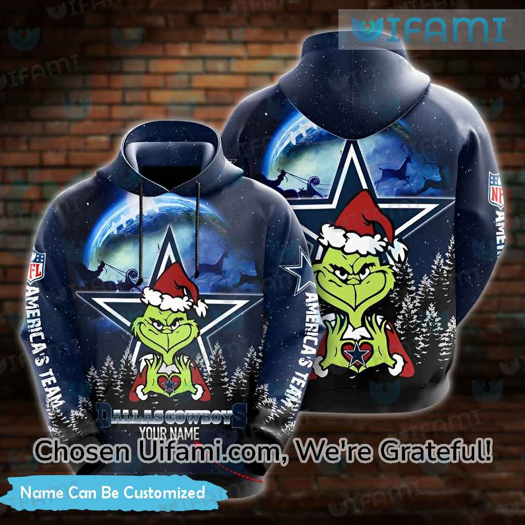 Custom Mens Dallas Cowboys Zip Up Hoodie 3D Fun-loving Grinch Christmas NFL  Cowboys Gifts - Personalized Gifts: Family, Sports, Occasions, Trending