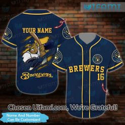 Custom Milwaukee Brewers Jersey Tantalizing Brewers Gift