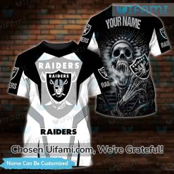 Custom NFL Raiders Shirt 3D Irresistible Pharaoh Skull Las Vegas Raiders Gifts