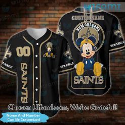 Custom New Orleans Saints Baseball Jersey Unique Mickey Saints Gift