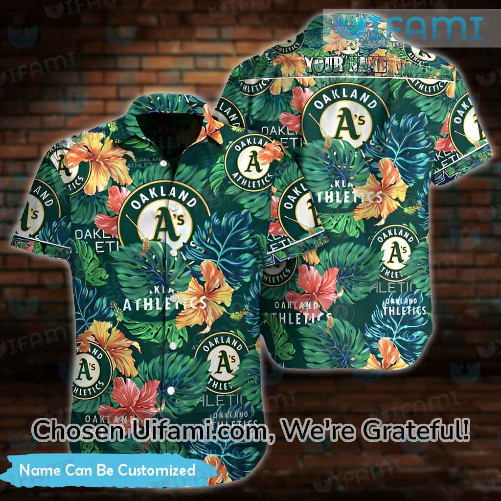 Custom Oakland A'S Hawaiian Shirt Practical Oakland AS Gifts - Personalized  Gifts: Family, Sports, Occasions, Trending