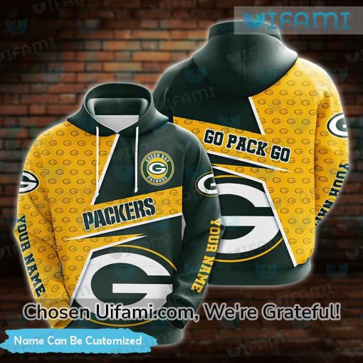 Custom Packers Hoodie 3D Inspiring Go Pack Go Green Bay Packers Gift